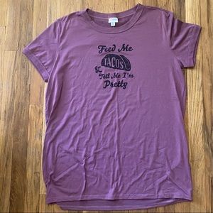 LulaRoe Liv. Feed me tacos and tell me I’m pretty. Dark Mauve/purple.